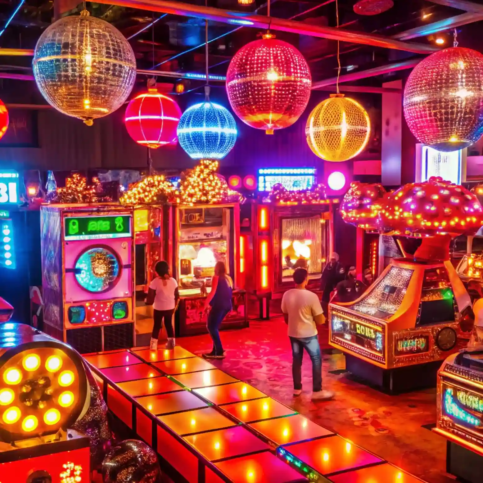 Contemporary pachinko venue interior